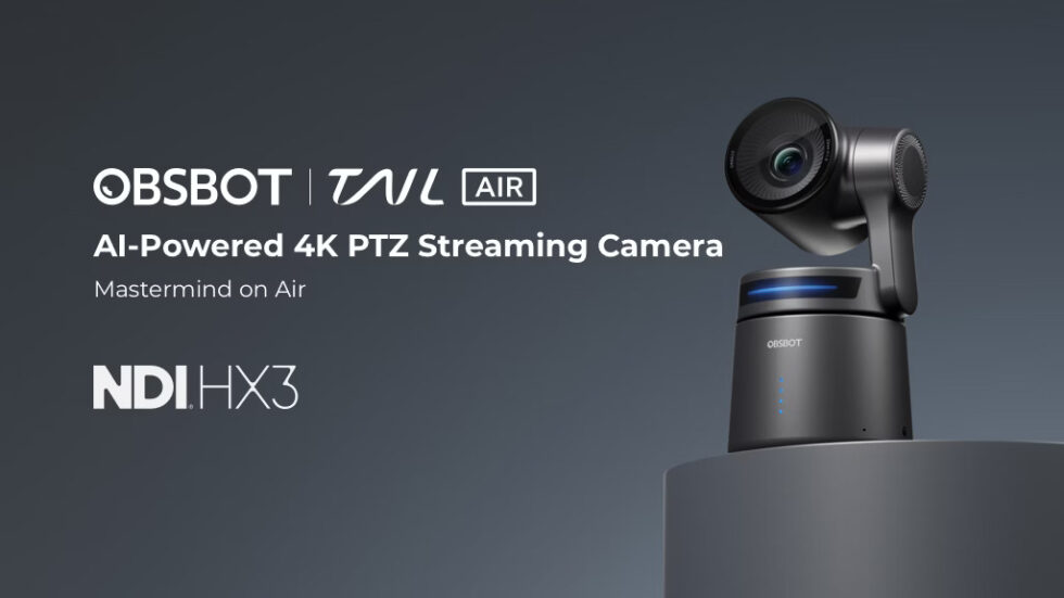 OBSBOT Tail Air: AI-Powered 4K PTZ Streaming Camera - HugeBackers