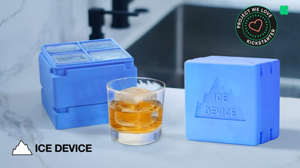 Ice Device | The Any-Way Tray for 1″ Ice & 2″ Cocktail Cubes