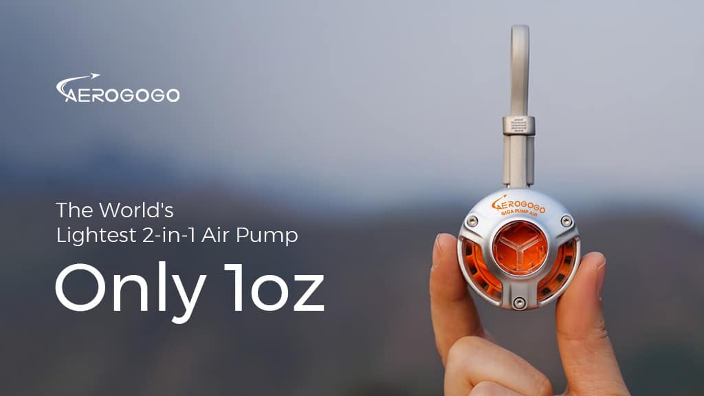 GIGA PUMP Air: The World’s Lightest 2-in-1 Air Pump Only 1oz