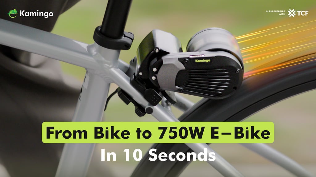Kamingo: Turn Your Bike into a 750W E-bike in 10 Sec