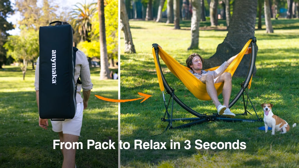 anymaka Portable Swing Chair: Set Up in 3s, Unwind All Day