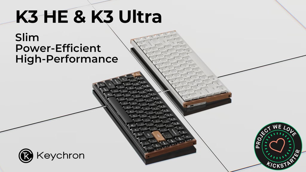 Keychron K3 HE & K3 Ultra: Slim Wireless Custom Keyboards